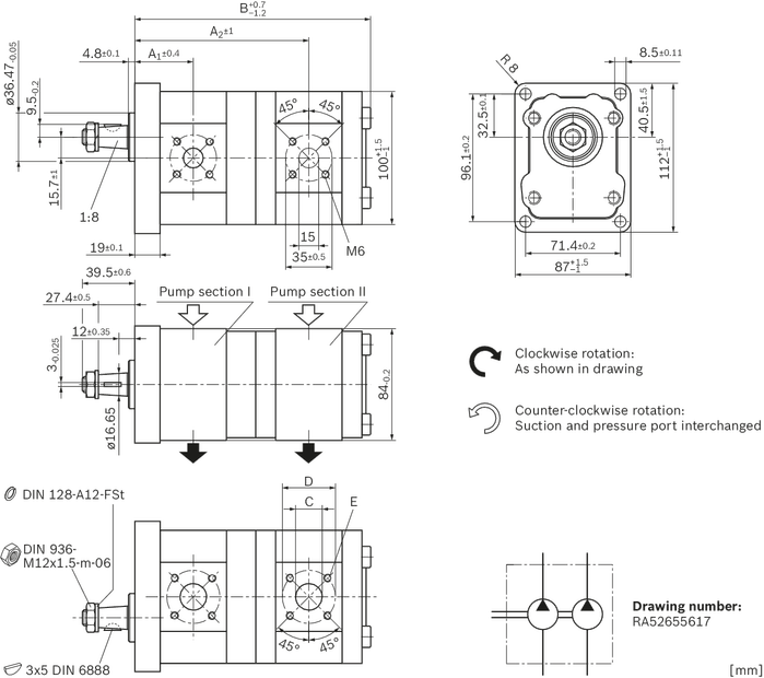 Details about   Rexroth 1518222698 External gear pump AZPF-12-004RNF20MF New NMP 