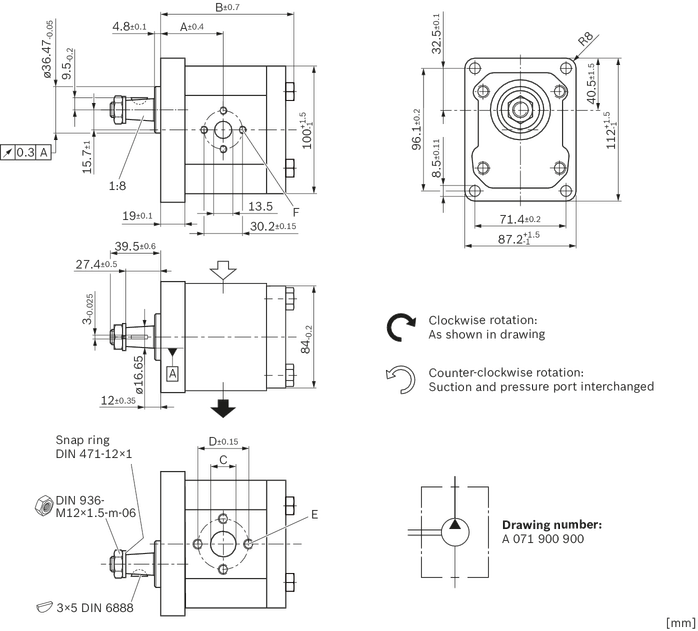 External Gear Pump Standard Bosch Rexroth Ag